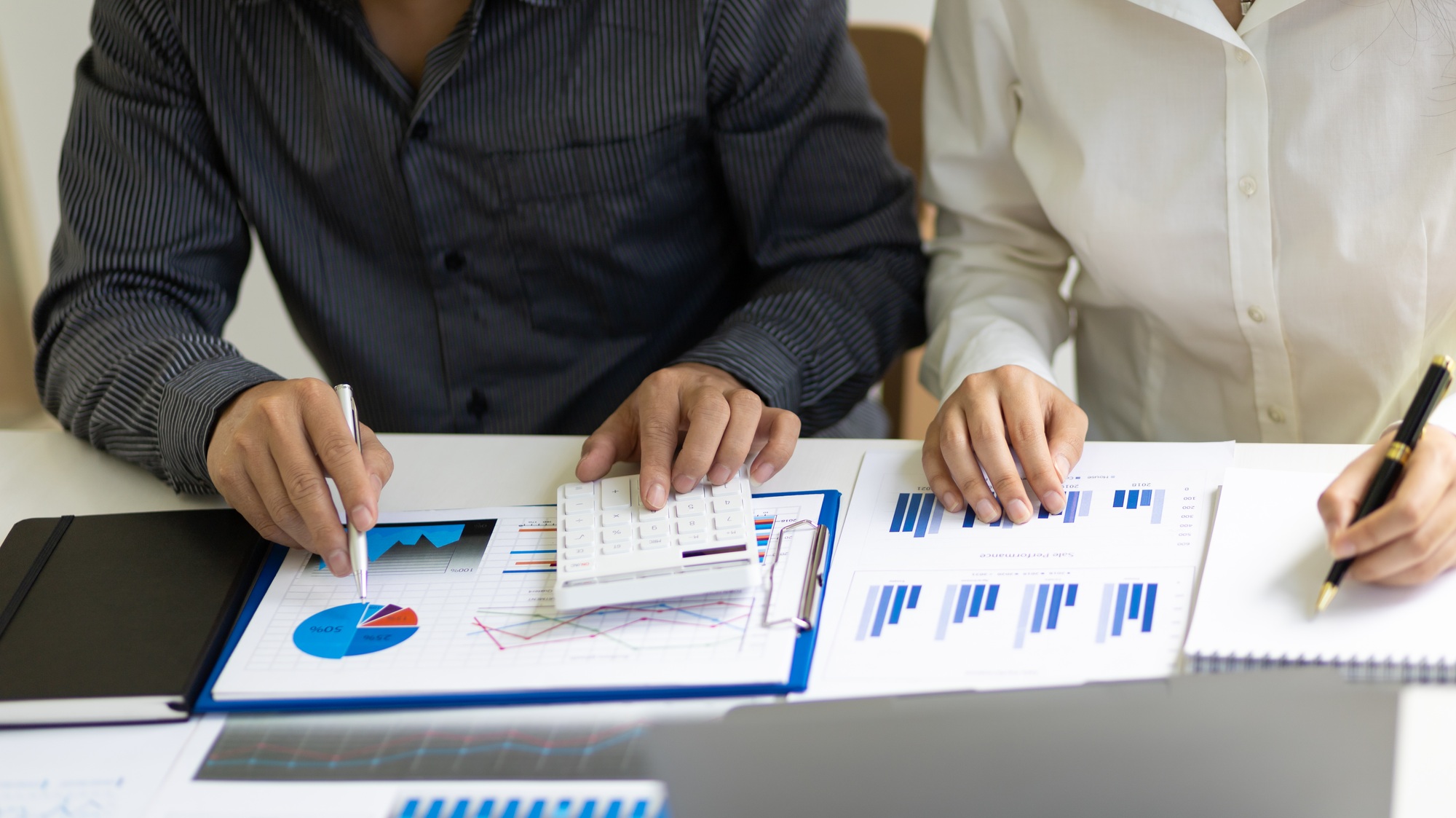 Financial advisor and accounting concept.